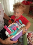Mummy found Poppy\'s favourite Toy Library toy on TradeMe!