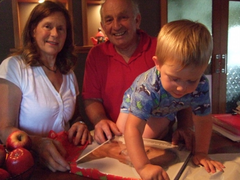 Unwrapping a gift from Christopher