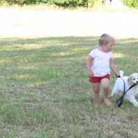 Running around with Lacey
