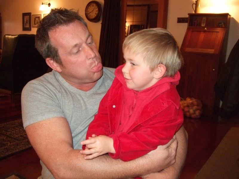 Uncle Chris visits from Aussie