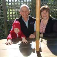 Poppy, Yogi & Adrienne at Father's Day morning tea