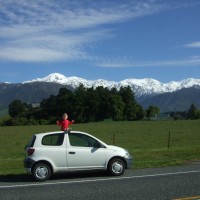 Enjoying the Kaikoura mountain view