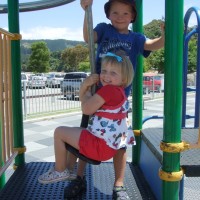 Poppy & Josh at the playground