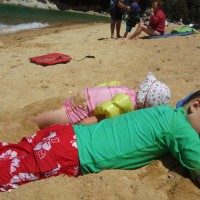Chilling over summer at the beach