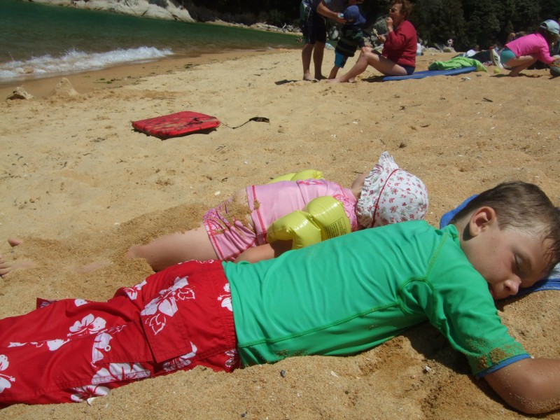Chilling over summer at the beach