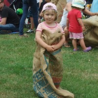 Ready for the sack race