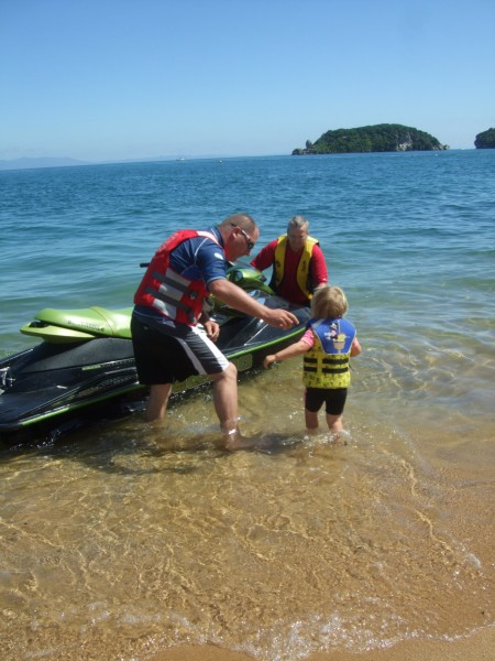 Preparing for a jetski trip