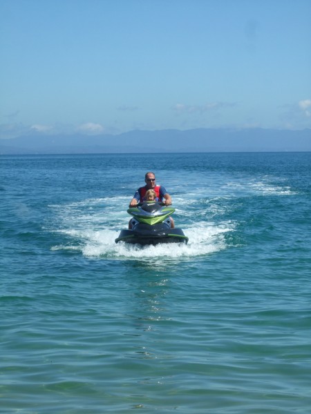 Craig & Poppy on the jetski