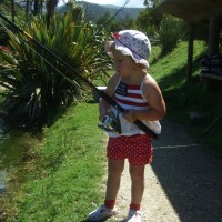 Poppy learns to cast.