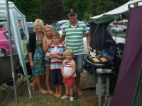 Visiting the McQuade family at Kaiteri Camp