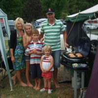 Visiting the McQuade family at Kaiteri Camp