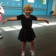 Poppy at tap class