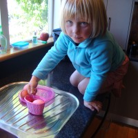 Easter egg in the dye