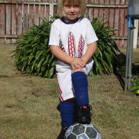 Ready for her first soccer practice