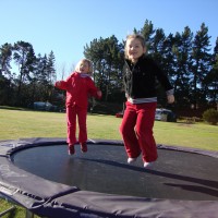 Trampoline at Leigh Camp