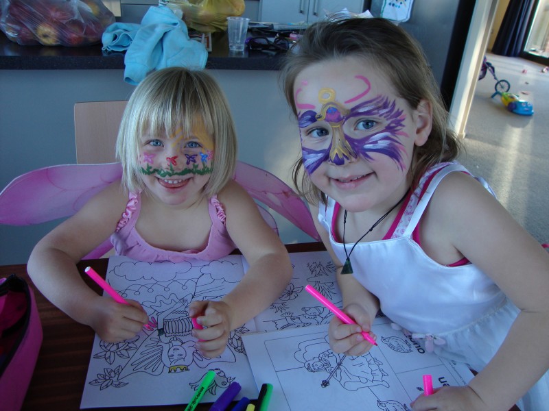 Drawing at Ayla's house
