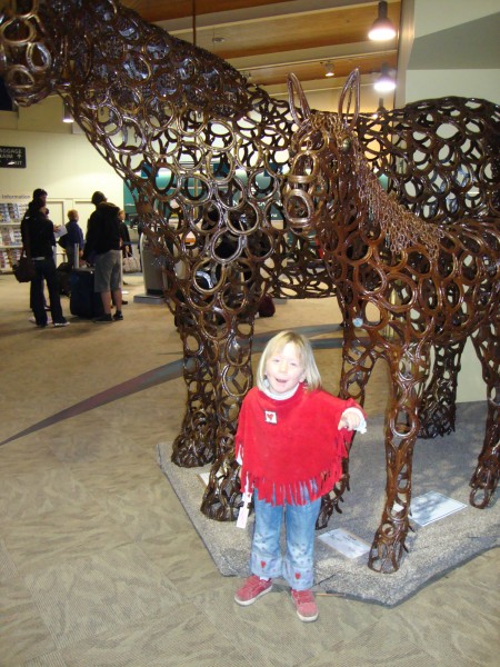 Nelson Airport horse & foal