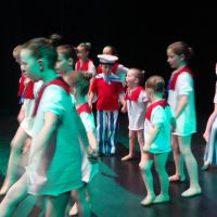 On stage during the Lollipop dance