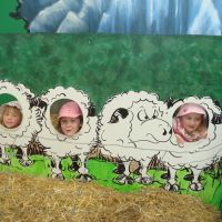 The girls as sheep