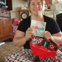 Mummy opens a present too