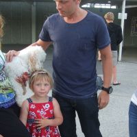 Meeting Uncle Jono at the airport