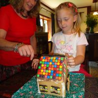 Finally the day arrives to eat Poppy\'s gingerbread house!