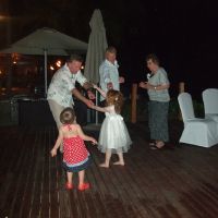 Poppy entertained with her dance moves