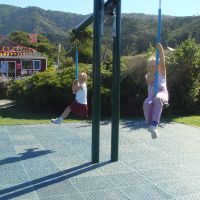 With Tayte at the Foreshore playground With Tayte at the Foreshore playground