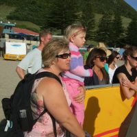Watching the surf life saving games
