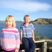 Poppy & Azzan overlooking the port