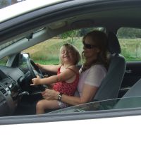 GranJan helps Poppy drive