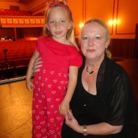 Poppy with director, Lynley