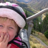On the chairlift to the Luge On the chairlift to the Luge